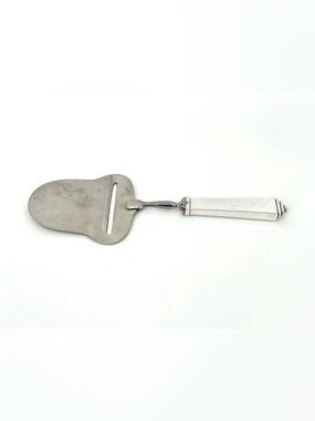 Georg Jensen Sterling Silver handle Cheese Slicer pyramid pattern 1927